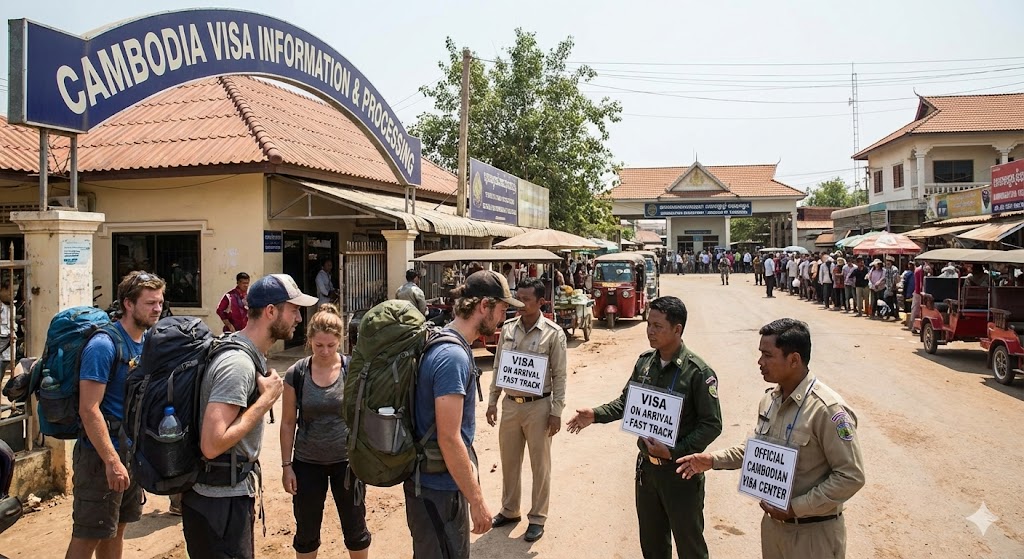 melintasi perbatasan Aranyaprathet-Poipet: awas scam visa
